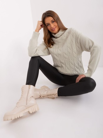 Černé zateplené skinny legíny z eko kůže – BASESSA