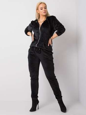 Černý velurový komplet Michell Plus size – BASISE