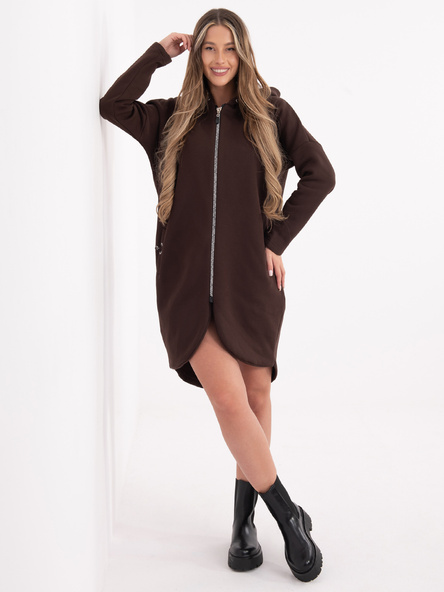 Tmavě hnědá mikina Tina RUE PARIS – AURALIA