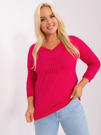 Červený plus size top JOIESIZE