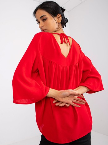 Červená oversize halenka ANITELLE