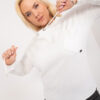 Ecru plus size mikina HOODELIA