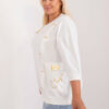 Ecru plus size mikina GOLDPOCK