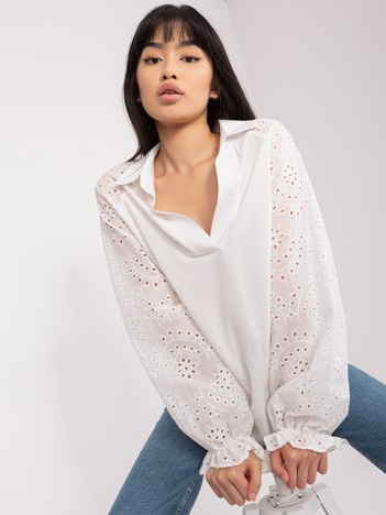 Ecru košile EYELETSHIRT