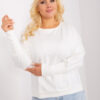 Ecru plus size mikina PLUSSOFT