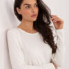 Ecru plus-size top COMFOREL