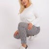 Ecru plus size mikina RELAXDUO
