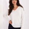 Ecru plus-size svetr SANITA s modalem