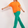 Neonově oranžový plus size top COLORWAVE