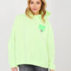 Fluo zelená oversize mikina s kapucí – AVRLIA