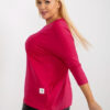 Fuchsiový plus size top VISCARIA