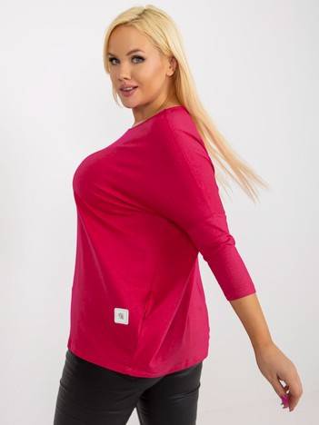 Fuchsiový plus size top VISCARIA
