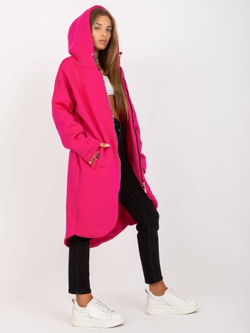 Fuchsiová mikina Tina RUE PARIS s kapucí – AURALIA