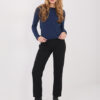 Námořnicky modrý basic top VELURIA
