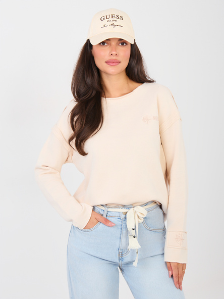Světle béžová oversize mikina NATURAL SIDE – BERILIA
