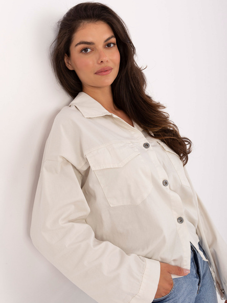 Světle béžová oversize košile RUE PARIS – OLIVETTA