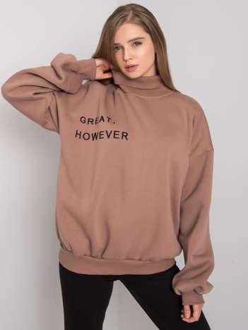 Světle hnědá zateplená oversize mikina Kelly – FARIRA