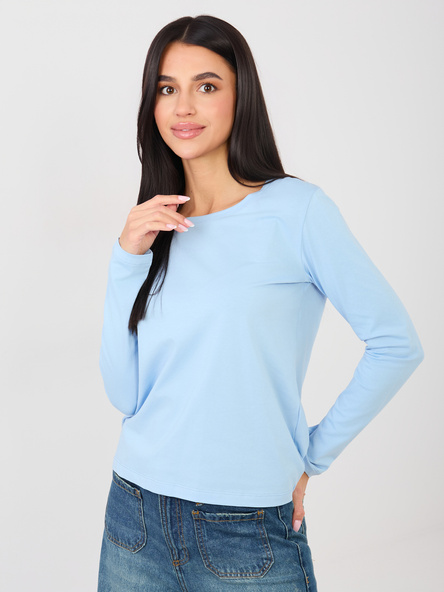 Světle modrý basic top ELVARISSA