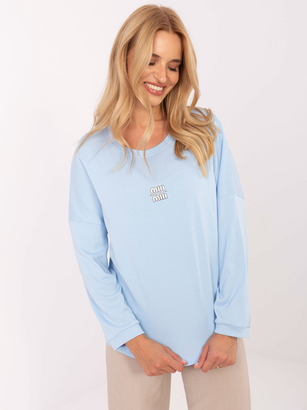 Světle modrý basic top MODELINE