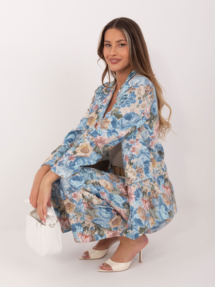Světle modré oblekové sako RUE PARIS – QYRAELLE