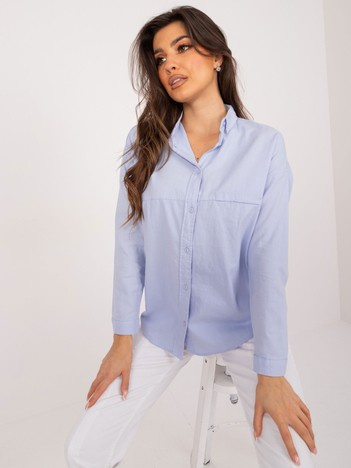Světle modrá oversize košile BY POMMES LIFE – ALDORIA