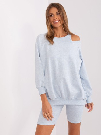 Světle modrý třídílný casual komplet – GALENE