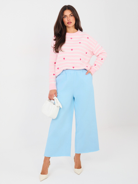 Světle modré wide-leg džíny – JENERIA