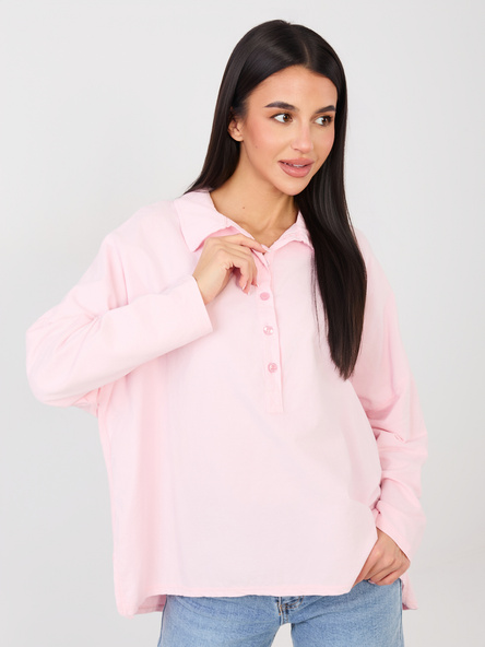 Zářivě růžový polo top POLIVIA