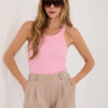 Světle růžový basic top LORENZIA