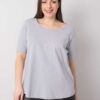 Světle šedé plus size tričko LIVELLE Missy