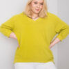 Limetková plus size mikina Alexandria – DORENA
