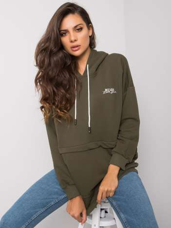 Khaki mikina Edna s kapucí – FARENA