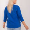 Kobaltový plus size top SIDELO