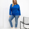 Kobaltový plus-size top PETITARA