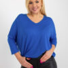 Kobaltový plus size top VIVANEA