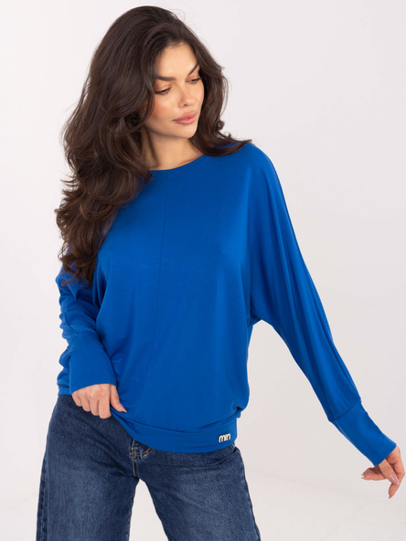 Kobaltový plus-size top DRAPELLA