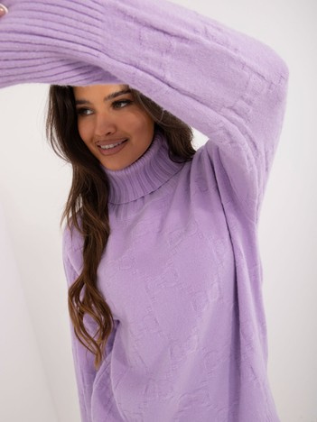 Lila oversize rolák ARJETA