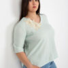 Mátový plus size top PEARLVIE