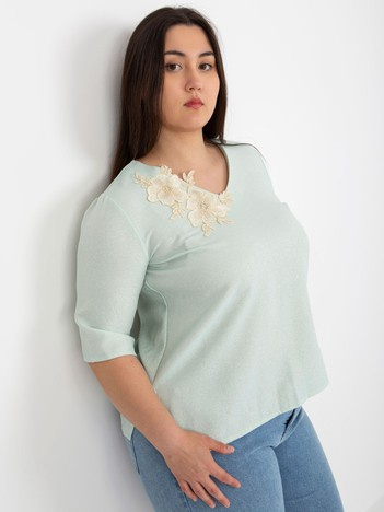 Mátový plus size top PEARLVIE