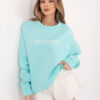 Mintová zateplená mikina RUE PARIS s nápisem Chocolate – ARVEVA
