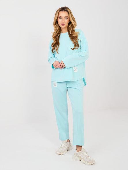 Mintový dámský komplet s oversize mikinou – AELAVIA