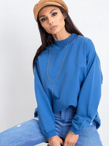Tmavě modrá oversize mikina Twist – BELENA