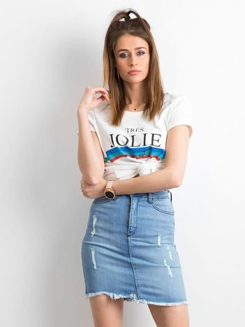 Modrá denimová mini sukně – ZAMALIA
