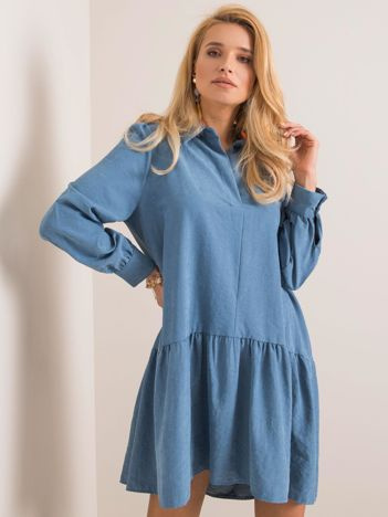 Modré elegantní mini šaty MILAN