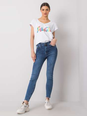 Tmavě modré slim džíny RUE PARIS – ATALIE
