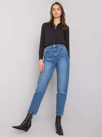 Modré mom fit džíny – DORALBA