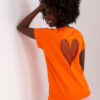 Oranžové tričko HEARTBACK
