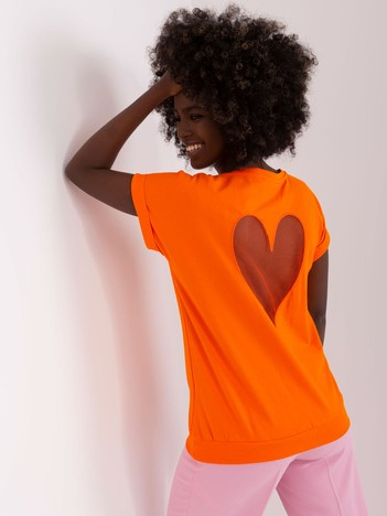 Oranžové tričko HEARTBACK