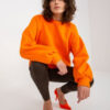 Oranžová basic oversize mikina – WENARA