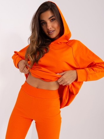 Oranžový casual komplet s šortkami – FIORENZA